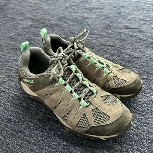 Merrell Olive and Mint Trail Shoes